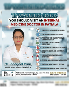 10 Warning Signs You Should Visit an Internal Medicine Doctor in Patiala